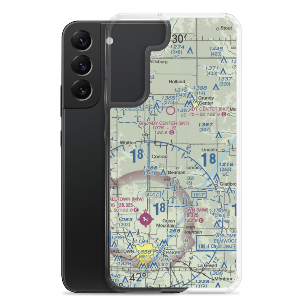 Hoppe Airspray (HOPA) VFR Sectional Samsung Case Samsung Galaxy S22 Plus model shown