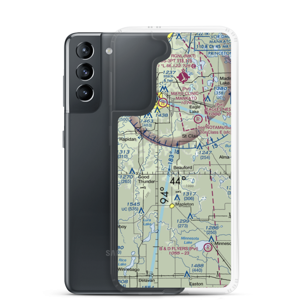 Hoppe Sky Ranch Airport (93MN) VFR Sectional Samsung Case Samsung Galaxy S21 model shown