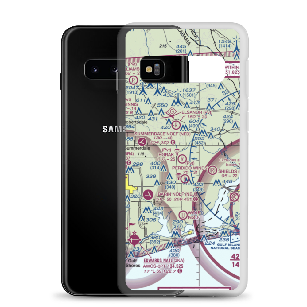 Horak Airport (7AL9) VFR Sectional Samsung Case Samsung Galaxy S10 model shown