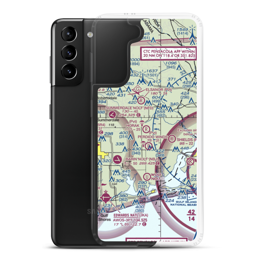 Horak Airport (7AL9) VFR Sectional Samsung Case Samsung Galaxy S21 Plus model shown