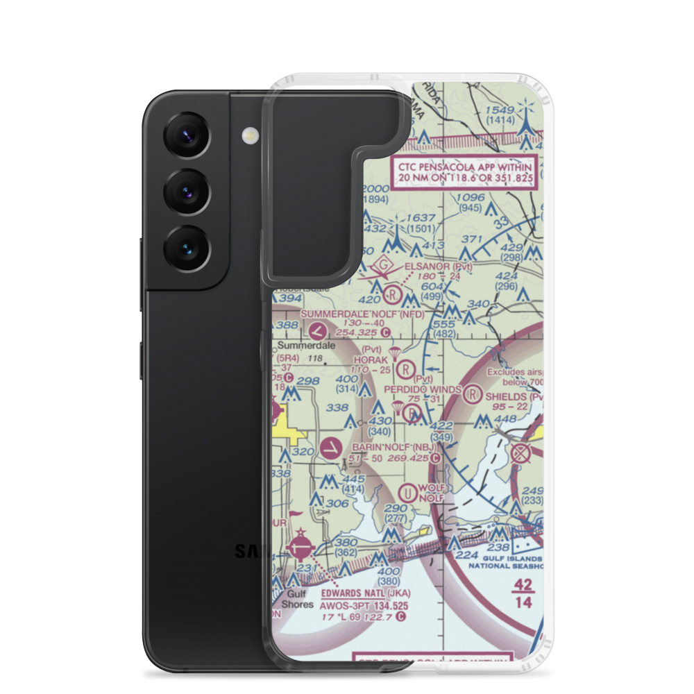 Horak Airport (7AL9) VFR Sectional Samsung Case Samsung Galaxy S22 model shown
