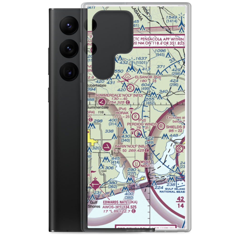 Horak Airport (7AL9) VFR Sectional Samsung Case Samsung Galaxy S22 Ultra model shown