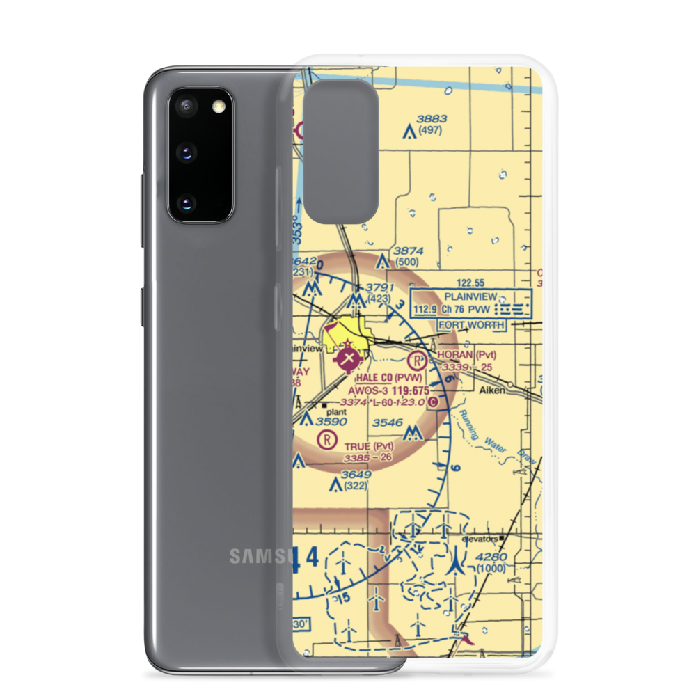 Horan Airport (9TX3) VFR Sectional Samsung Case Samsung Galaxy S20 model shown