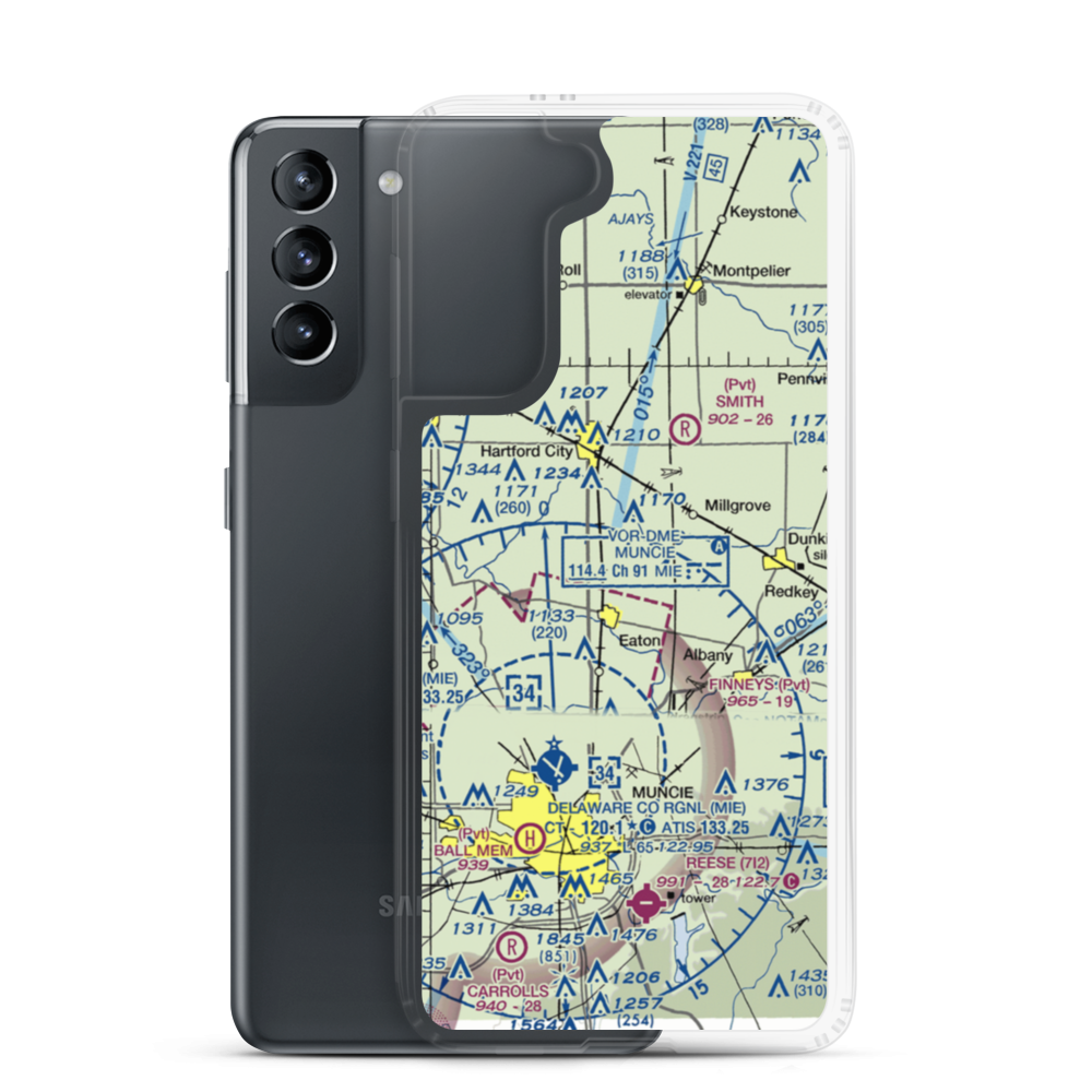 Horizon Field (IN63) VFR Sectional Samsung Case Samsung Galaxy S21 model shown