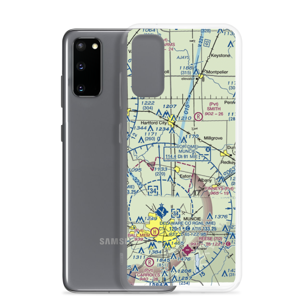 Horizon Field (IN63) VFR Sectional Samsung Case Samsung Galaxy S20 model shown