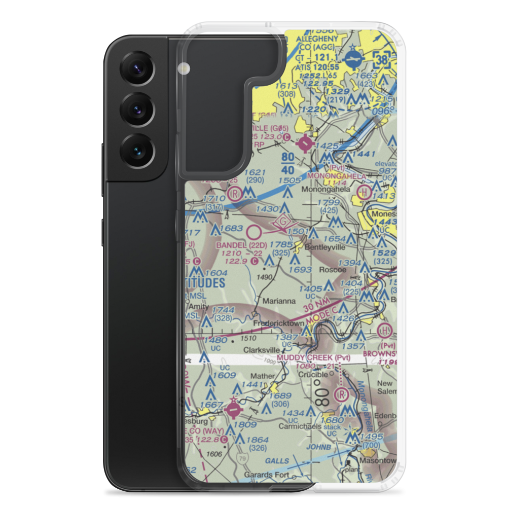 Horne Airport (PN95) VFR Sectional Samsung Case Samsung Galaxy S22 Plus model shown