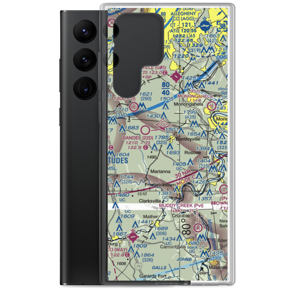 Horne Airport (PN95) VFR Sectional Samsung Case Samsung Galaxy S22 Ultra model shown