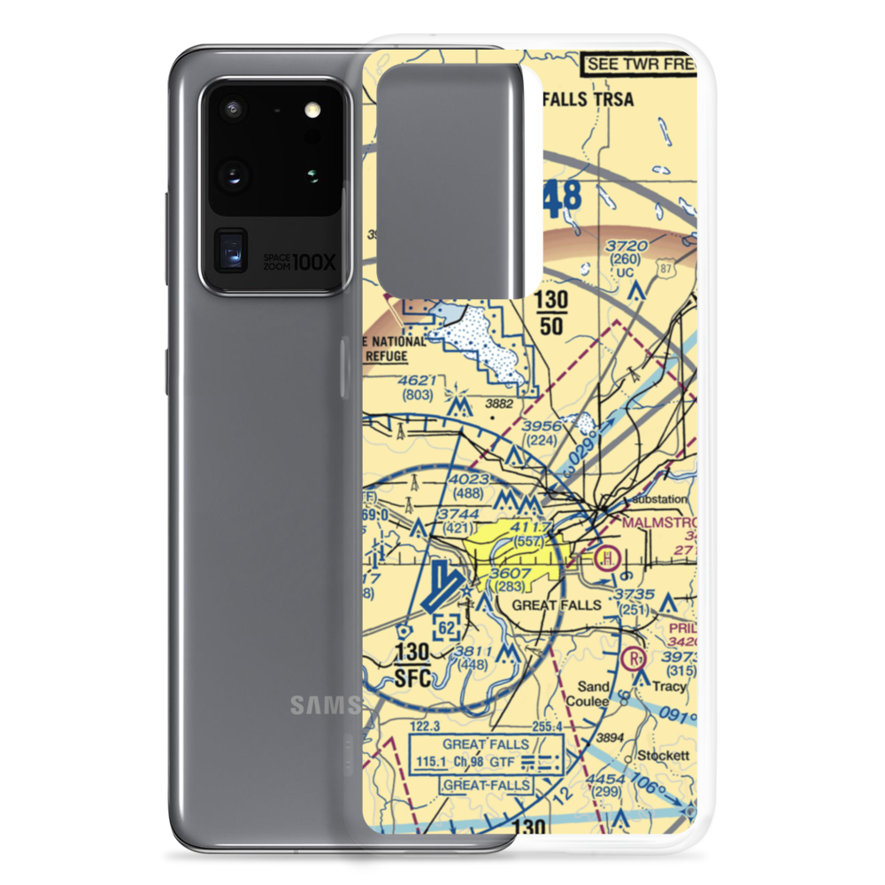 Horner Field (MT40) VFR Sectional Samsung Case Samsung Galaxy S20 Ultra model shown