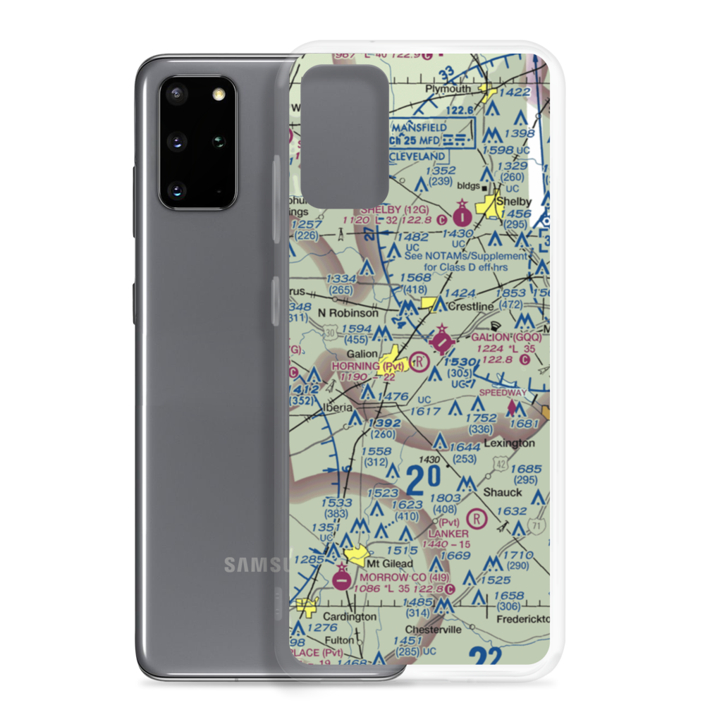 Horning Airport (OH21) VFR Sectional Samsung Case Samsung Galaxy S20 Plus model shown