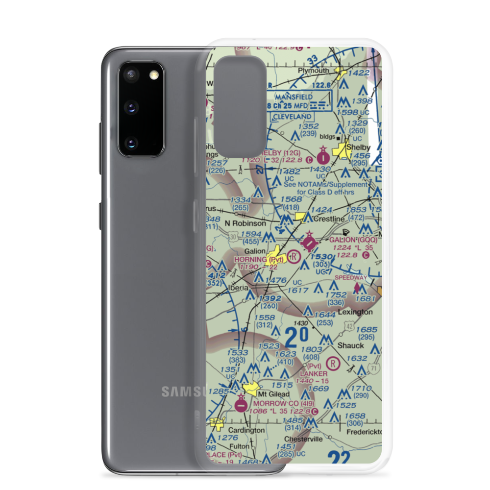 Horning Airport (OH21) VFR Sectional Samsung Case Samsung Galaxy S20 model shown