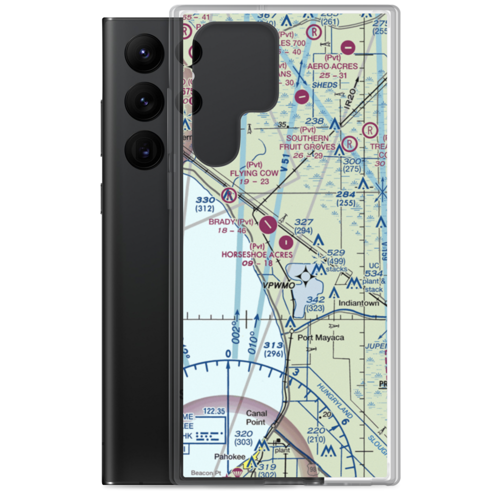 Horseshoe Acres Airpark (FA24) VFR Sectional Samsung Case Samsung Galaxy S22 Ultra model shown