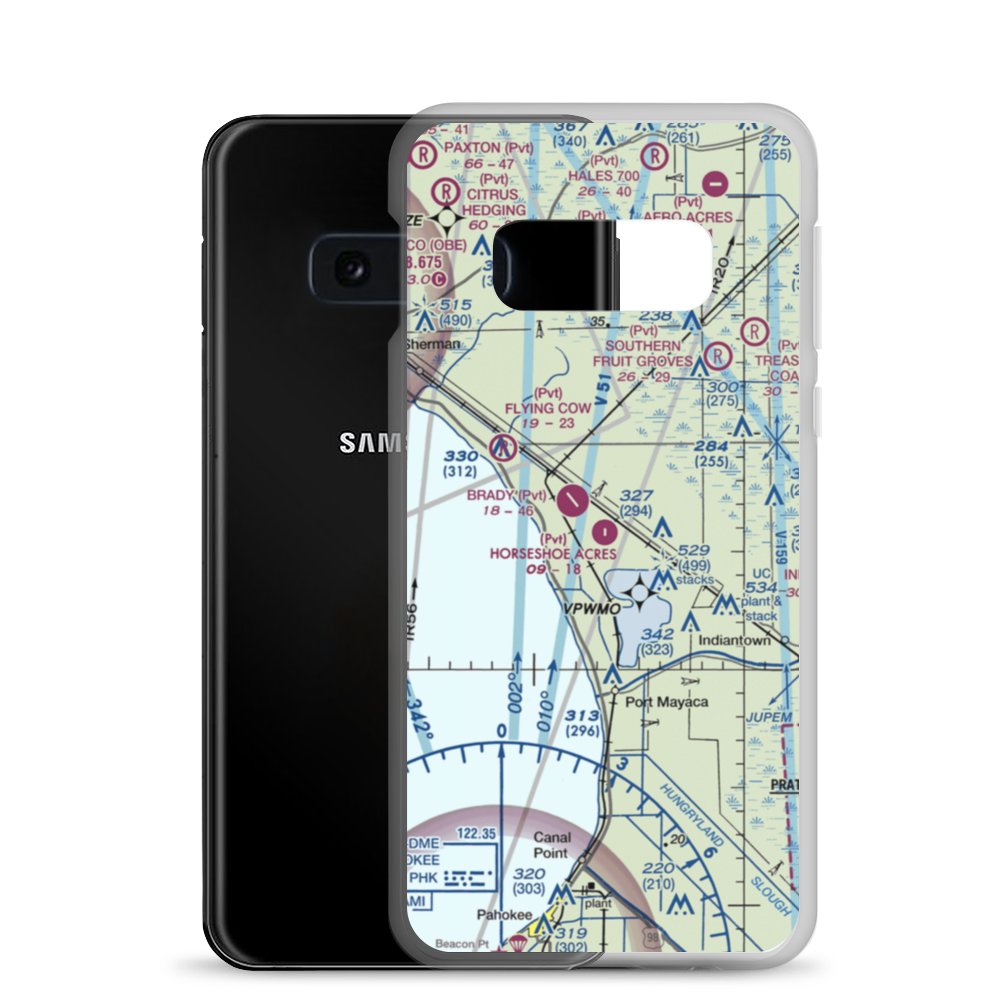 Horseshoe Acres Airpark (FA24) VFR Sectional Samsung Case Samsung Galaxy S10e model shown
