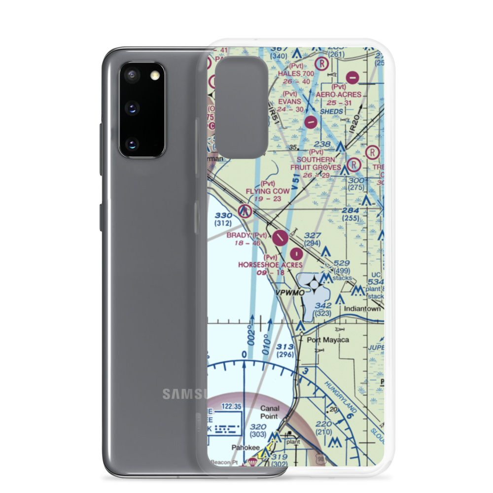 Horseshoe Acres Airpark (FA24) VFR Sectional Samsung Case Samsung Galaxy S20 model shown