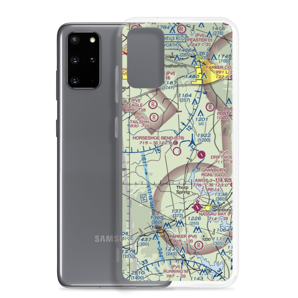 Horseshoe Bend Airport (F78) VFR Sectional Samsung Case Samsung Galaxy S20 Plus model shown