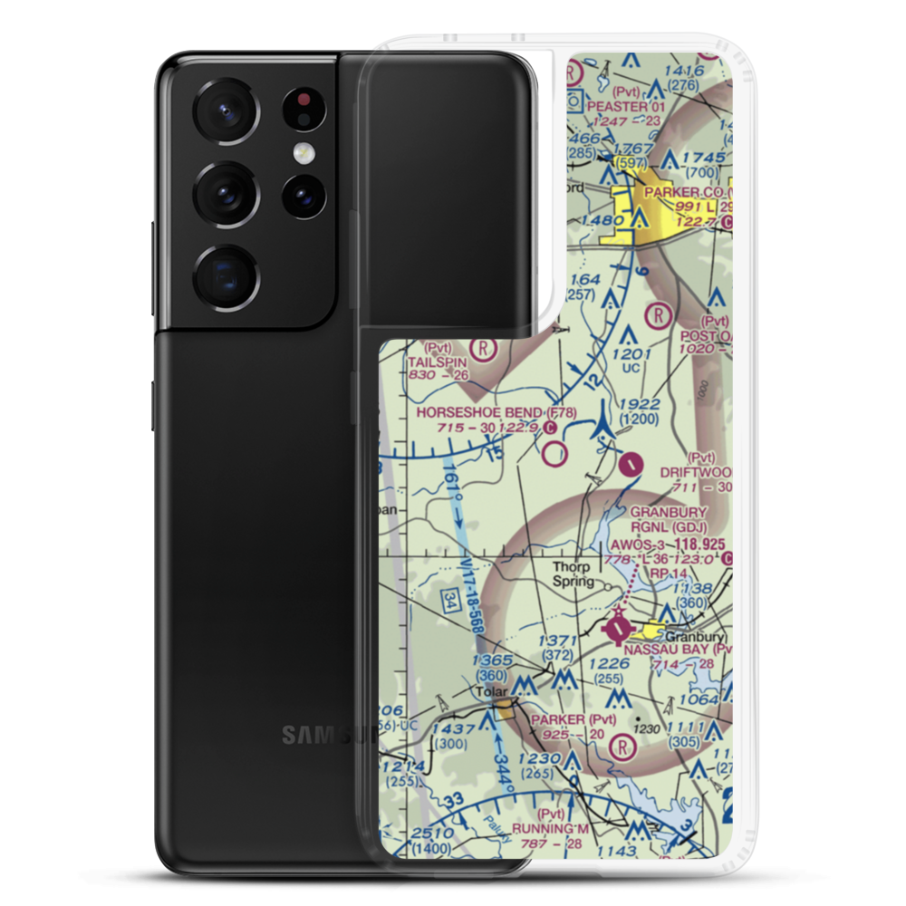 Horseshoe Bend Airport (F78) VFR Sectional Samsung Case Samsung Galaxy S21 Ultra model shown