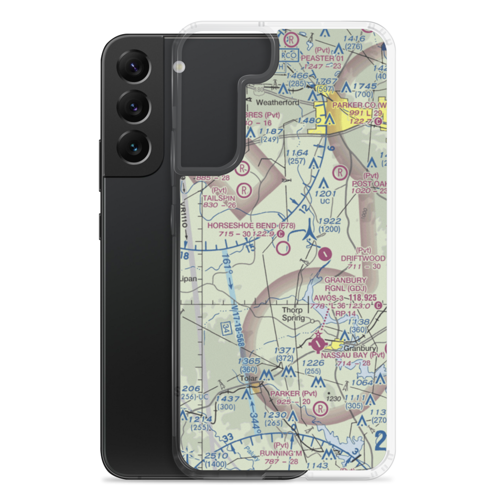 Horseshoe Bend Airport (F78) VFR Sectional Samsung Case Samsung Galaxy S22 Plus model shown