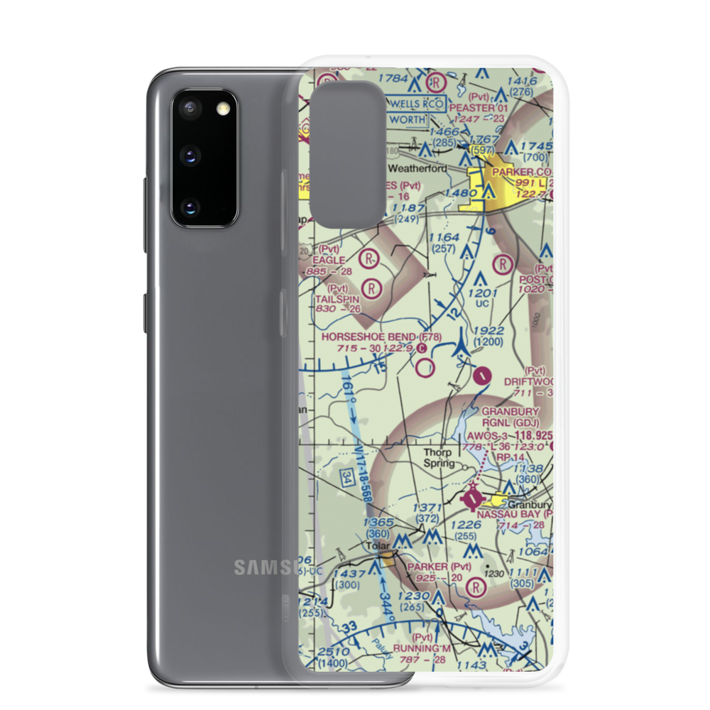 Horseshoe Bend Airport (F78) VFR Sectional Samsung Case Samsung Galaxy S20 model shown