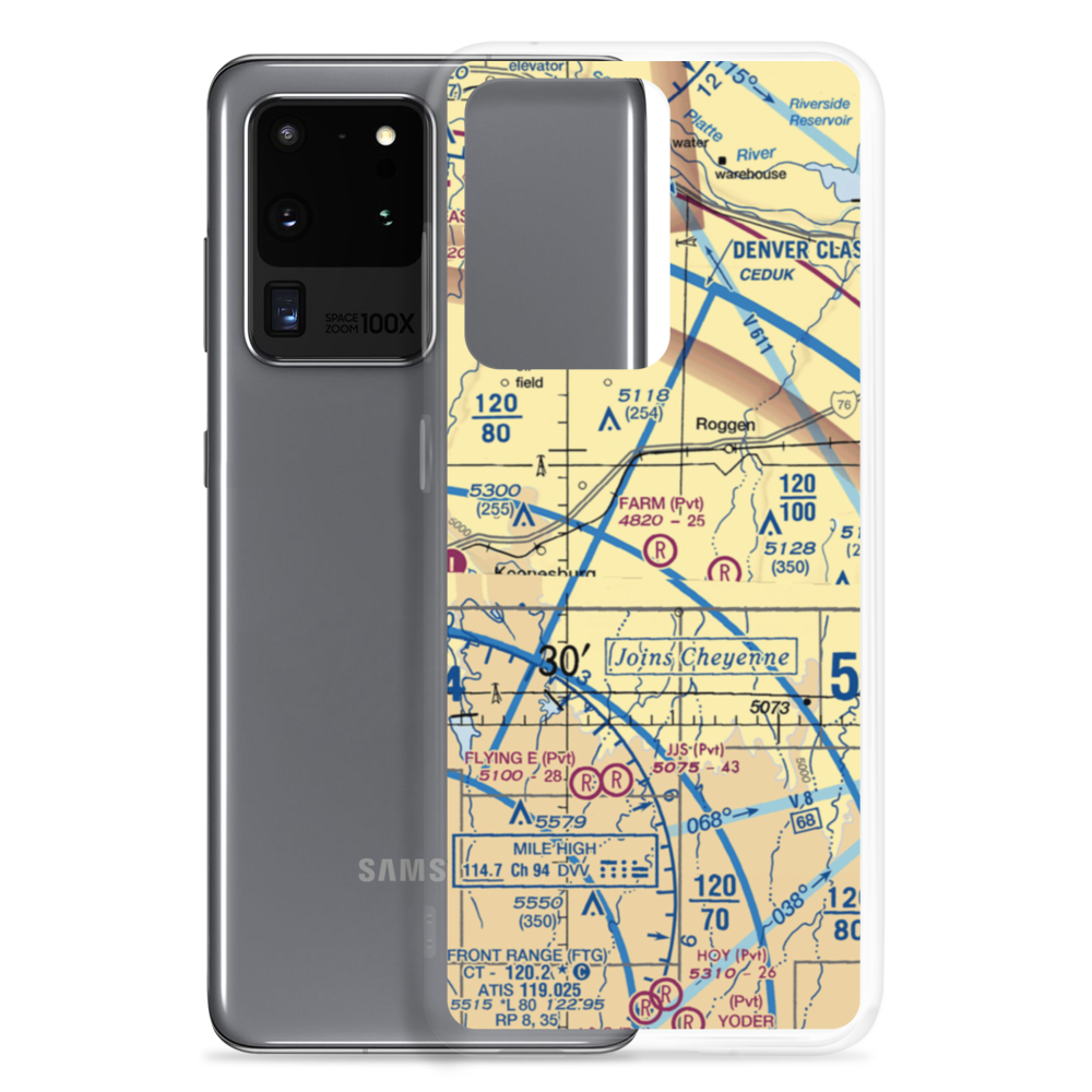 Horseshoe Landings Airport (CO60) VFR Sectional Samsung Case Samsung Galaxy S20 Ultra model shown
