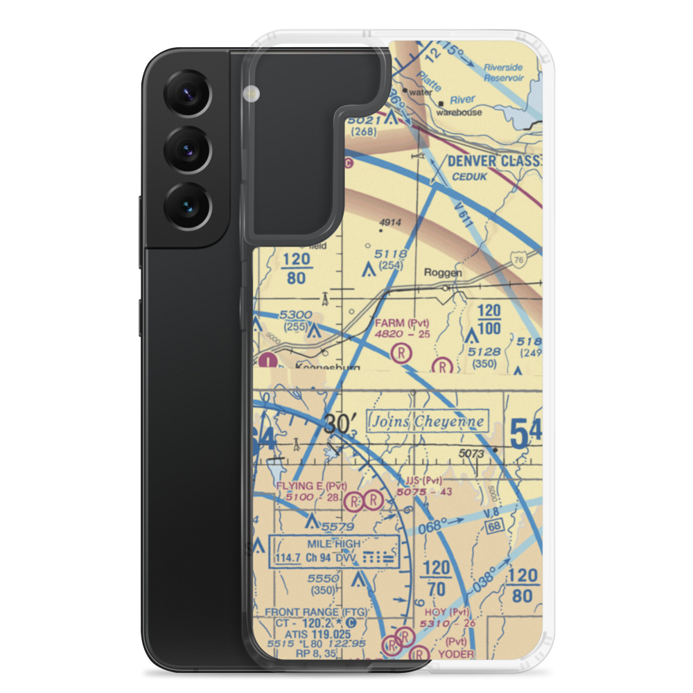 Horseshoe Landings Airport (CO60) VFR Sectional Samsung Case Samsung Galaxy S22 Plus model shown