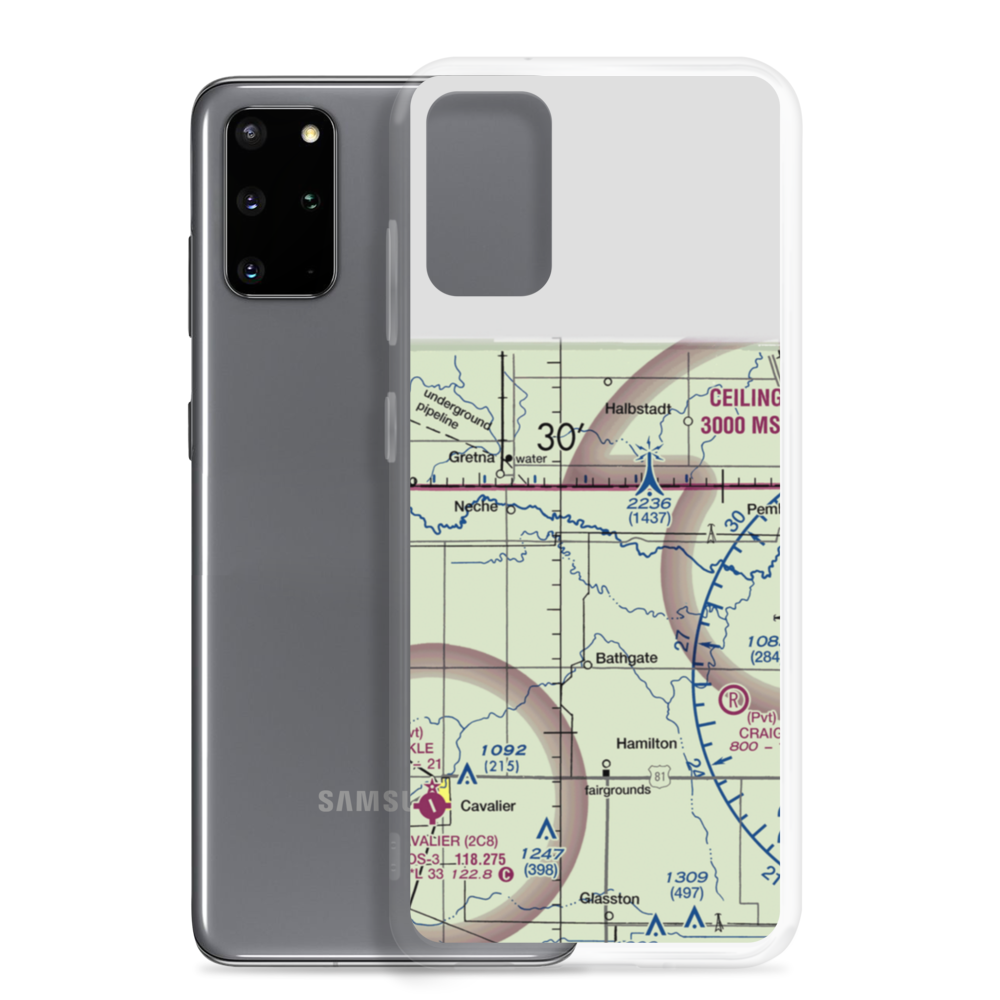 Horsley Airstrip (NA67) VFR Sectional Samsung Case Samsung Galaxy S20 Plus model shown