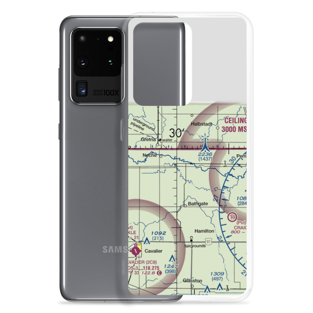 Horsley Airstrip (NA67) VFR Sectional Samsung Case Samsung Galaxy S20 Ultra model shown