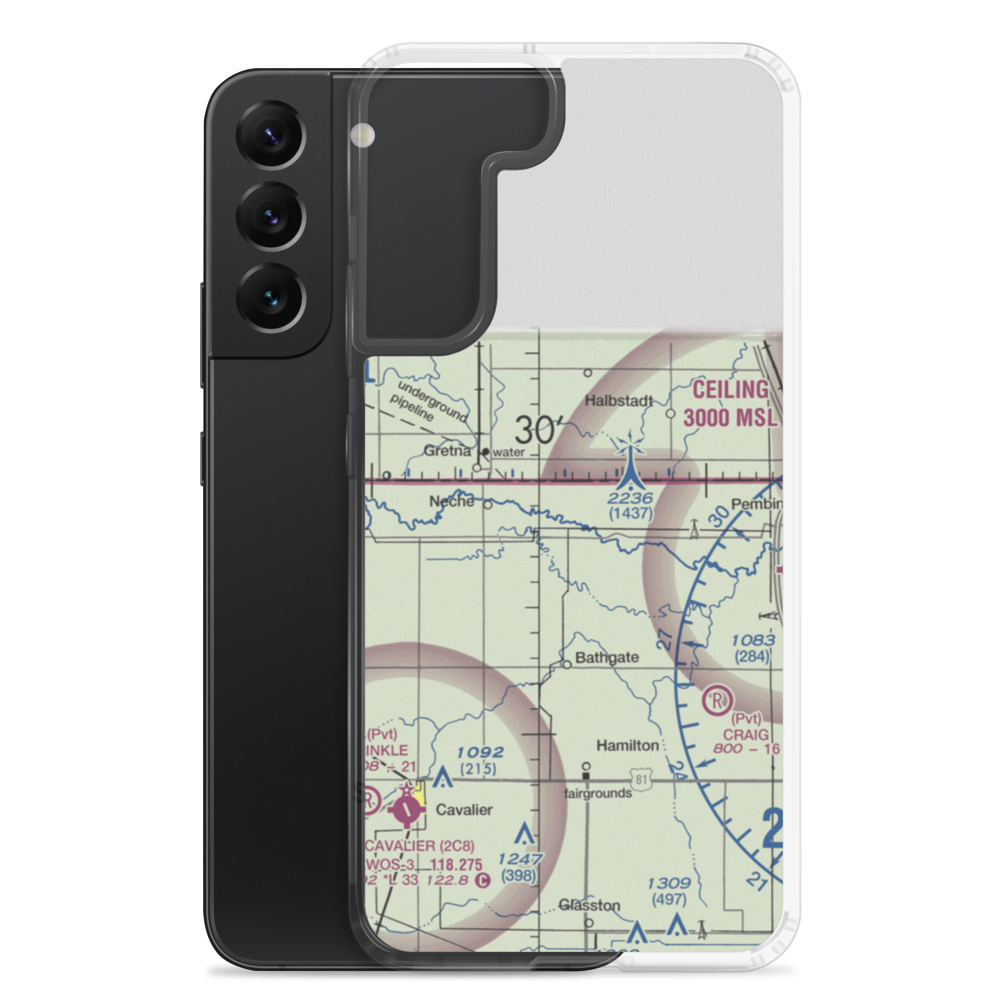 Horsley Airstrip (NA67) VFR Sectional Samsung Case Samsung Galaxy S22 Plus model shown
