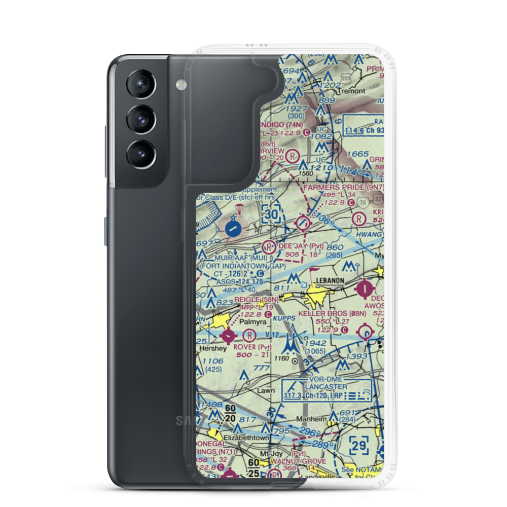 Horst Airport (3PA0) VFR Sectional Samsung Case Samsung Galaxy S21 model shown