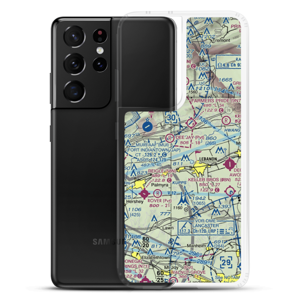 Horst Airport (3PA0) VFR Sectional Samsung Case Samsung Galaxy S21 Ultra model shown