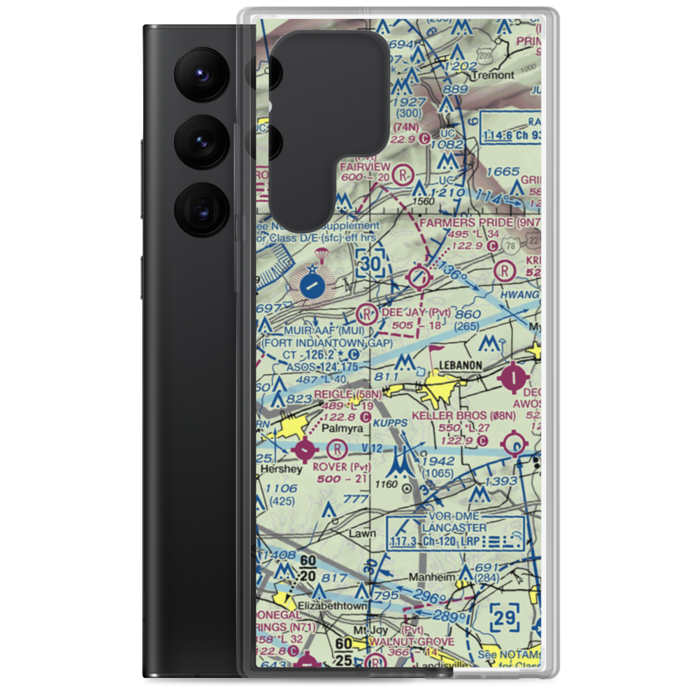 Horst Airport (3PA0) VFR Sectional Samsung Case Samsung Galaxy S22 Ultra model shown