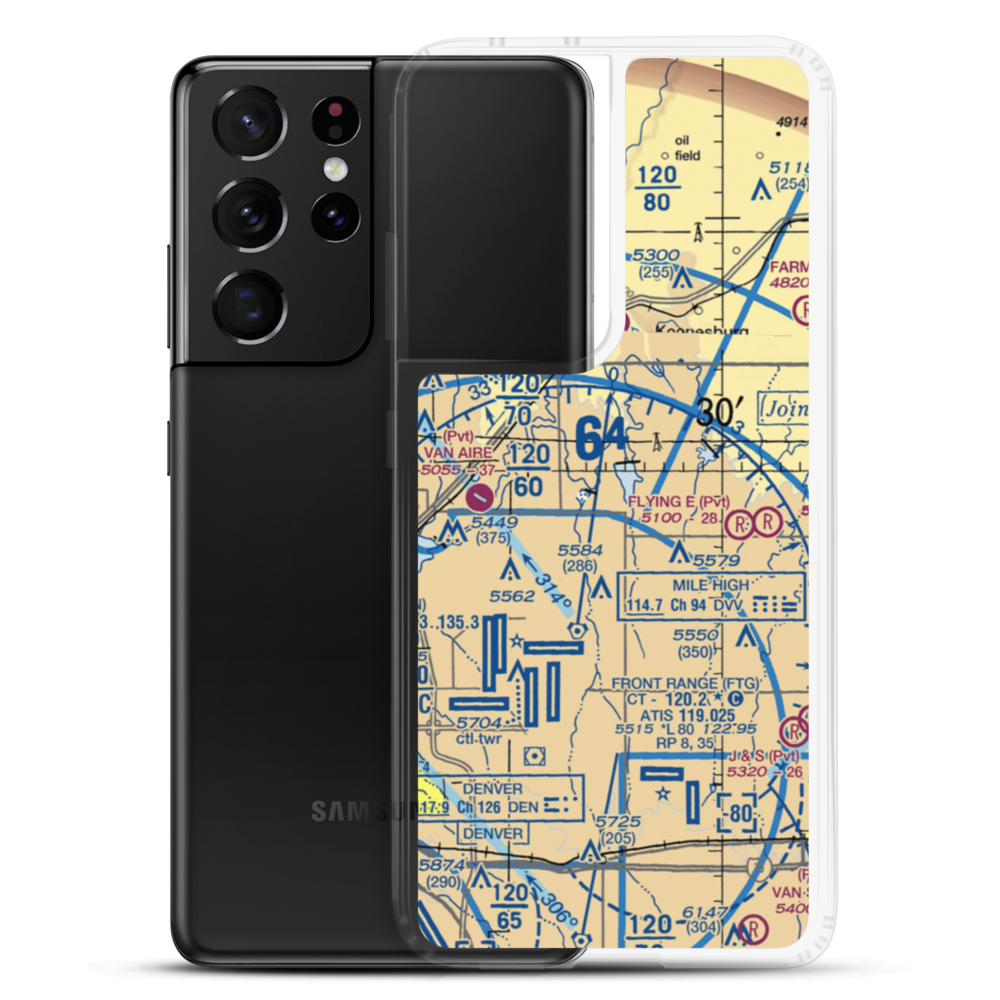 Horth Strip (CO77) VFR Sectional Samsung Case Samsung Galaxy S21 Ultra model shown