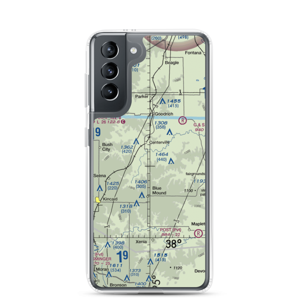 Horttor Airport (SN26) VFR Sectional Samsung Case Samsung Galaxy S21 model shown