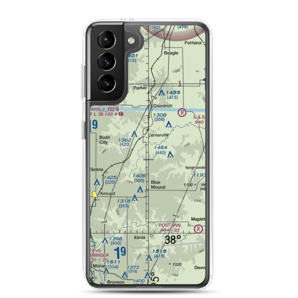 Horttor Airport (SN26) VFR Sectional Samsung Case Samsung Galaxy S21 Plus model shown