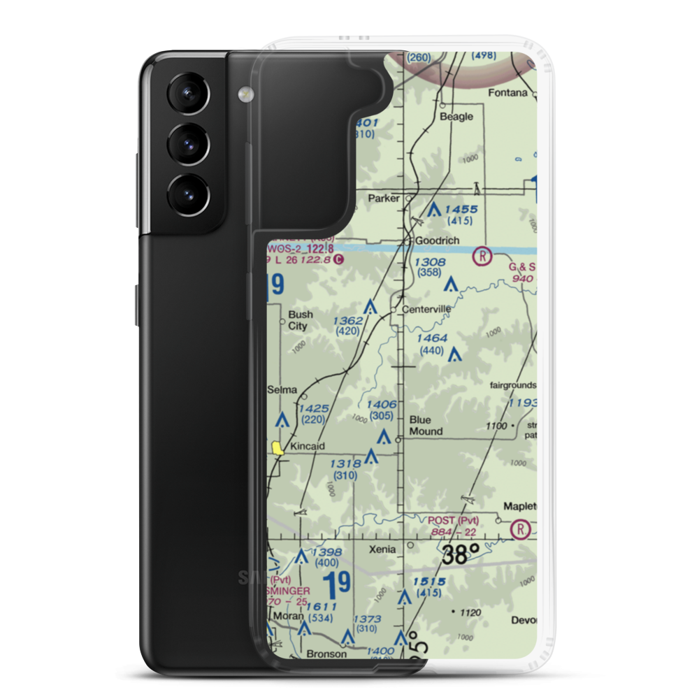 Horttor Airport (SN26) VFR Sectional Samsung Case Samsung Galaxy S21 Plus model shown