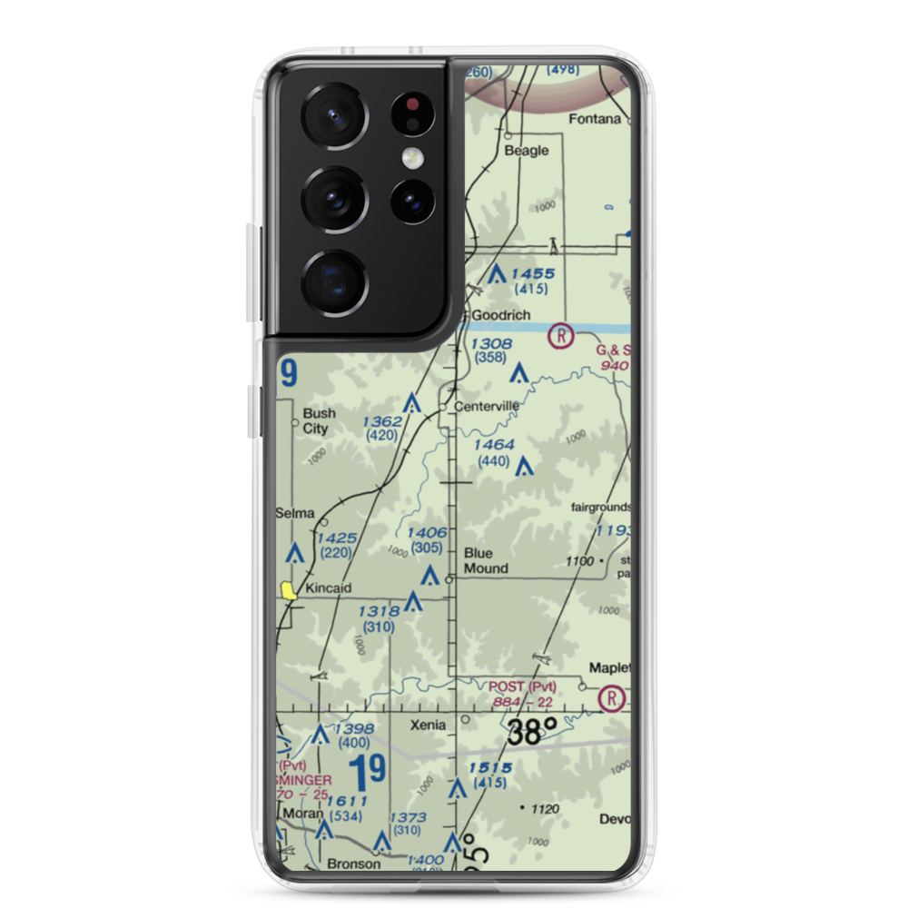 Horttor Airport (SN26) VFR Sectional Samsung Case Samsung Galaxy S21 Ultra model shown