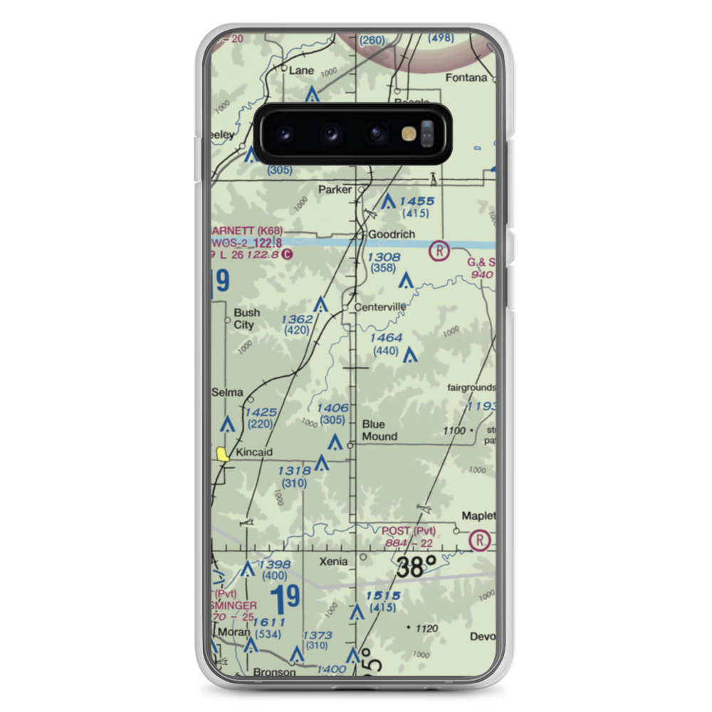 Horttor Airport (SN26) VFR Sectional Samsung Case Samsung Galaxy S10+ model shown