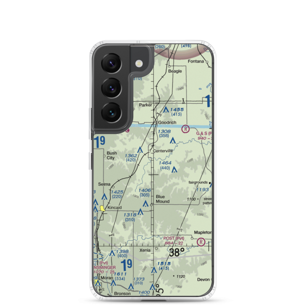 Horttor Airport (SN26) VFR Sectional Samsung Case Samsung Galaxy S22 model shown