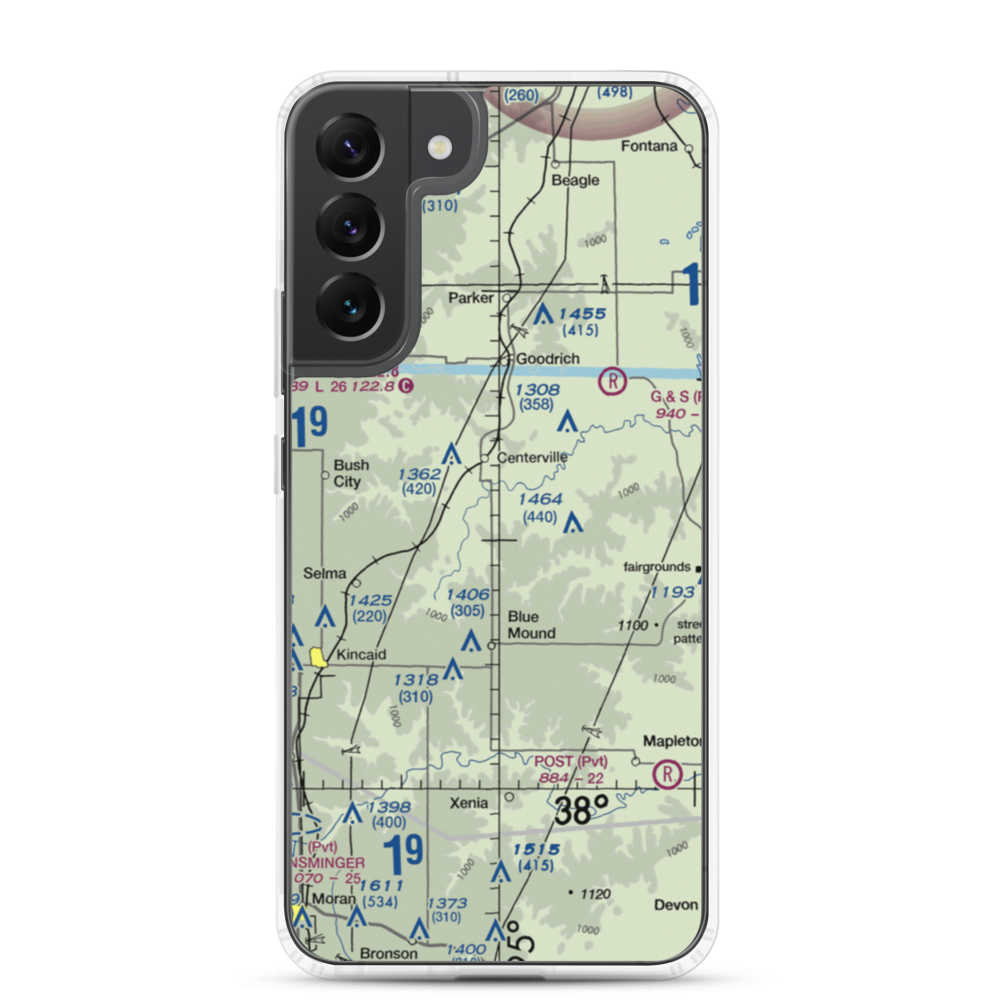 Horttor Airport (SN26) VFR Sectional Samsung Case Samsung Galaxy S22 Plus model shown