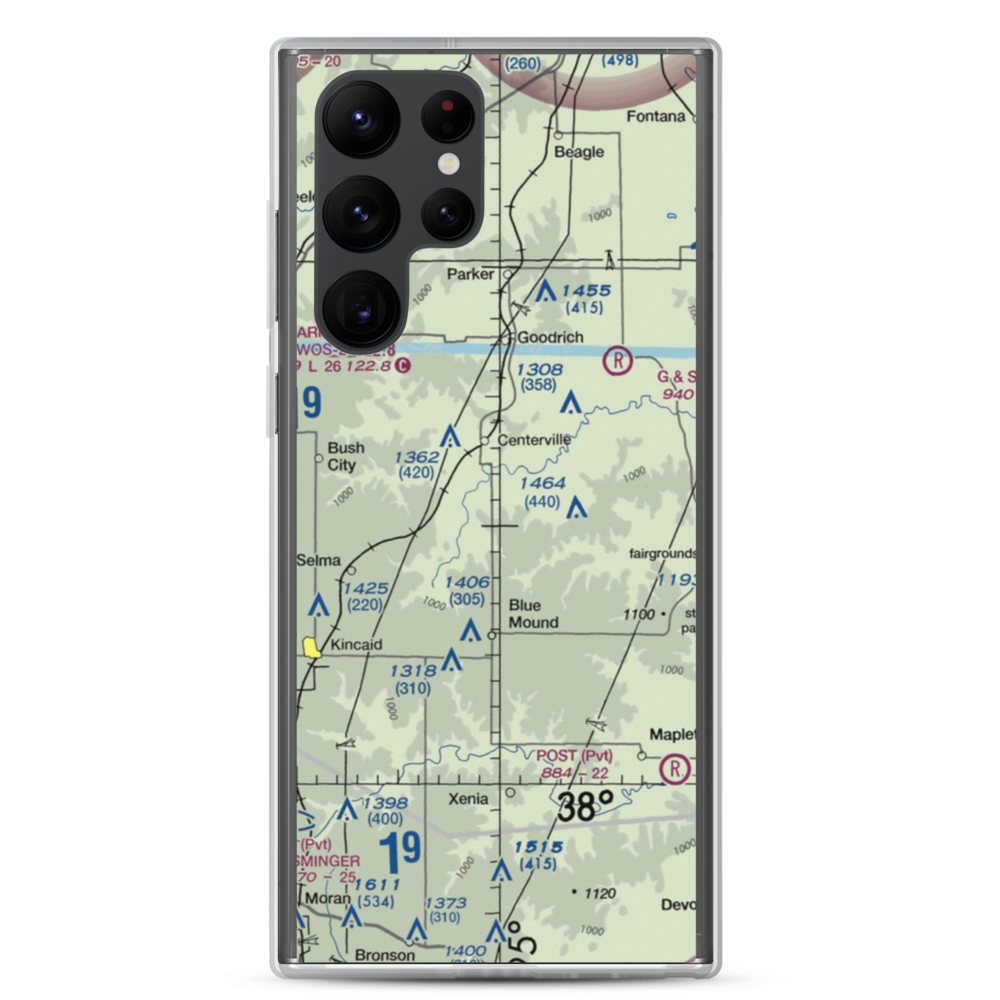 Horttor Airport (SN26) VFR Sectional Samsung Case Samsung Galaxy S22 Ultra model shown