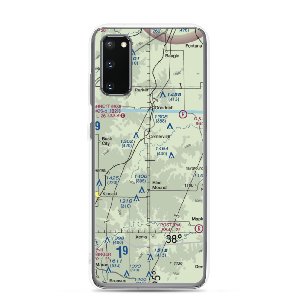 Horttor Airport (SN26) VFR Sectional Samsung Case Samsung Galaxy S20 model shown