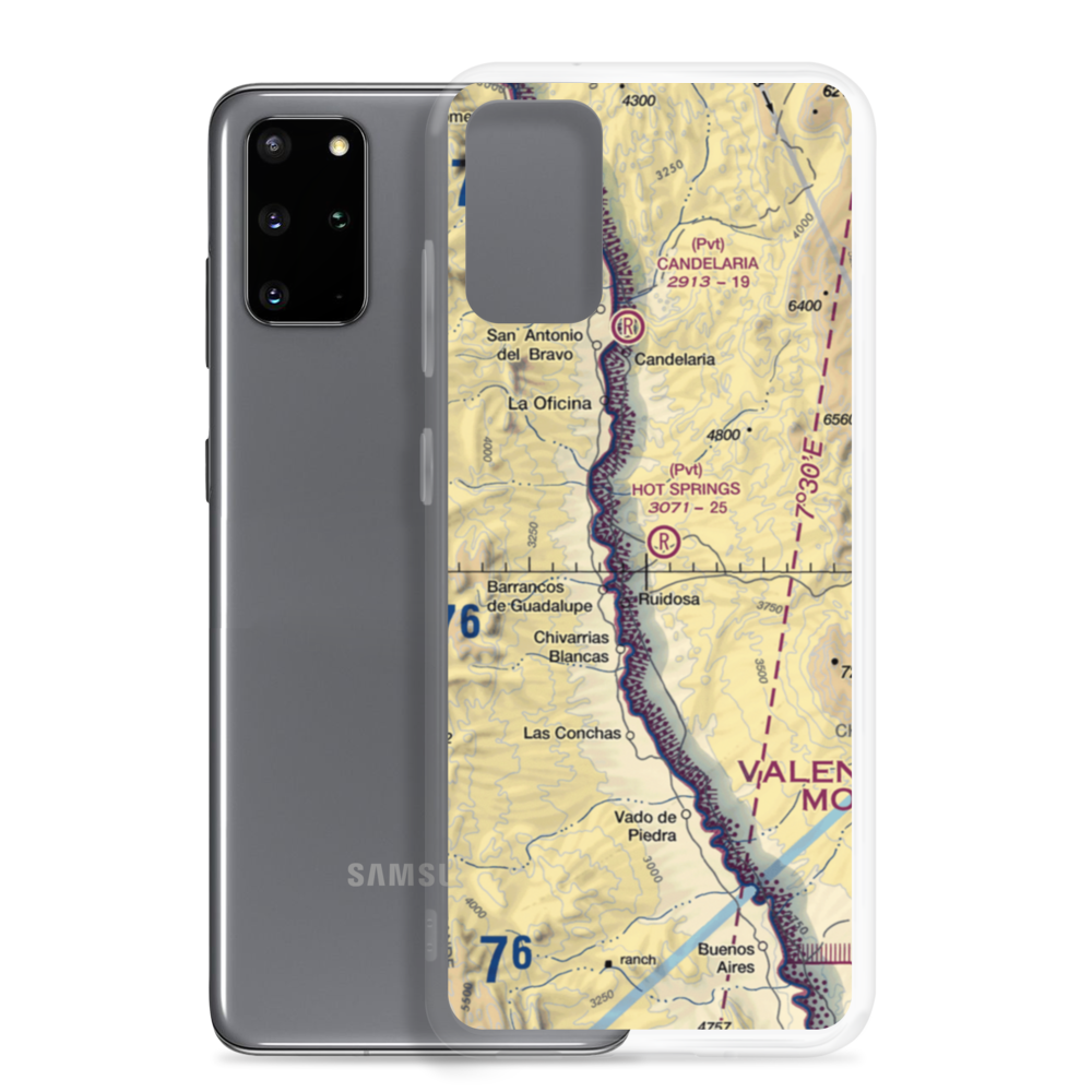 Hot Springs Airport (3TE4) VFR Sectional Samsung Case Samsung Galaxy S20 Plus model shown