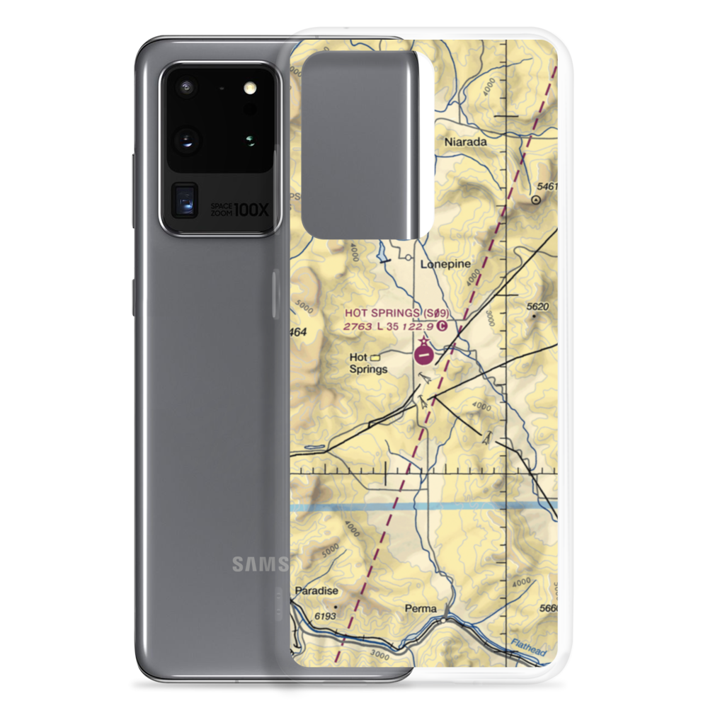 Hot Springs Airport (S09) VFR Sectional Samsung Case Samsung Galaxy S20 Ultra model shown