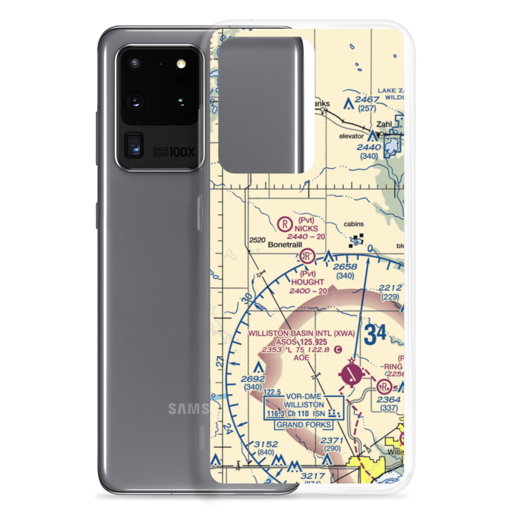 Hought Airstrip (NA18) VFR Sectional Samsung Case Samsung Galaxy S20 Ultra model shown