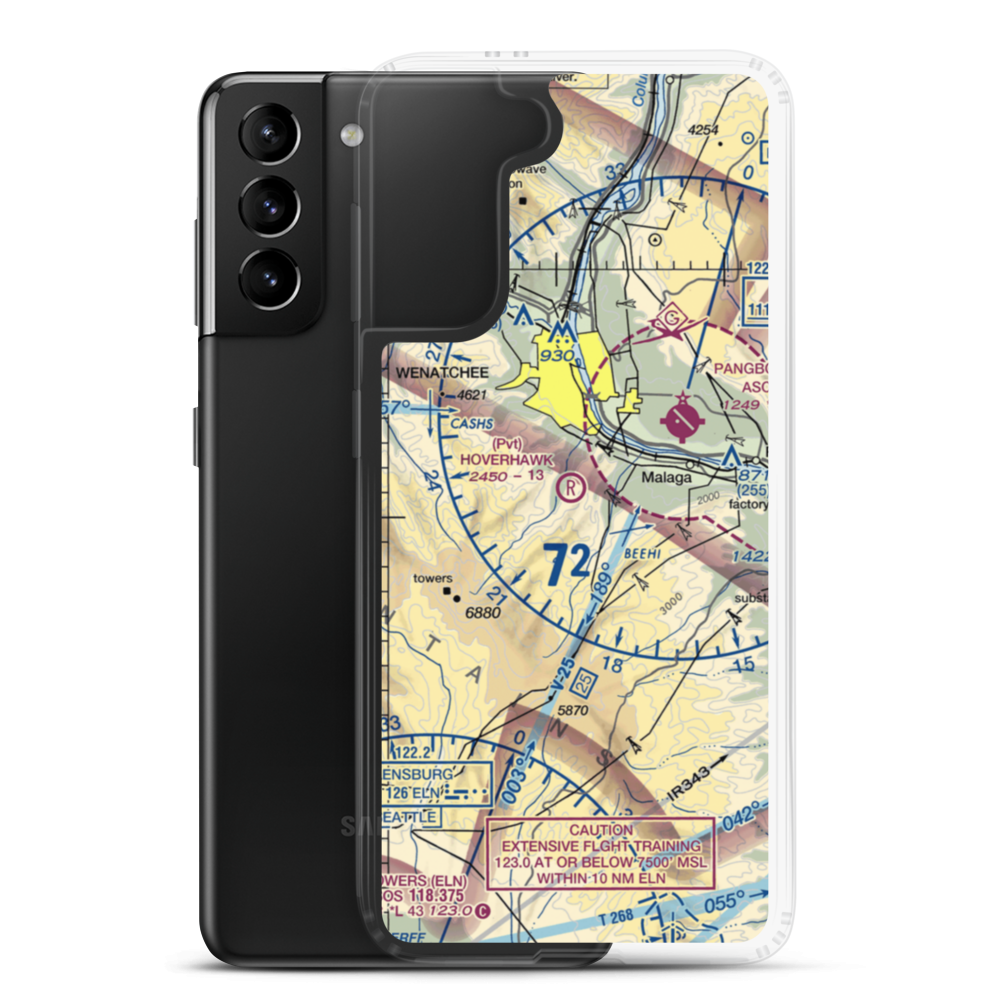 Hoverhawk Ranch Airport (WN17) VFR Sectional Samsung Case Samsung Galaxy S21 Plus model shown