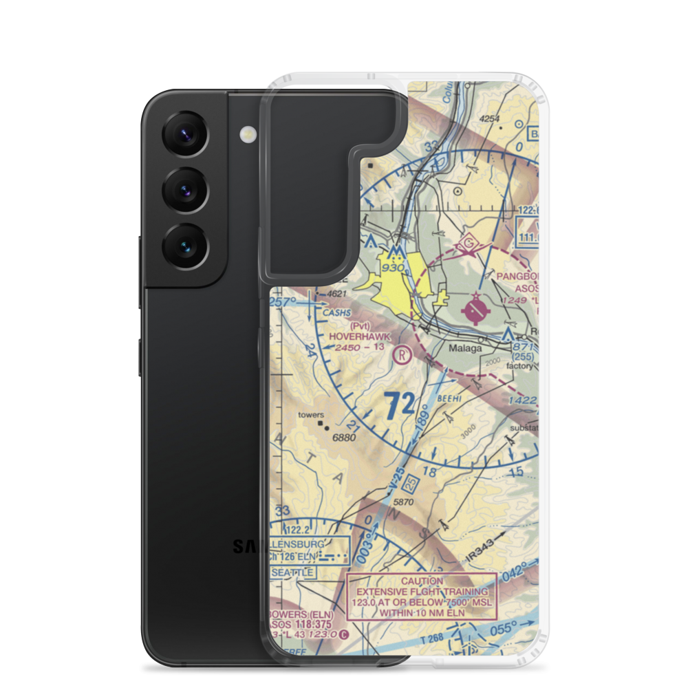 Hoverhawk Ranch Airport (WN17) VFR Sectional Samsung Case Samsung Galaxy S22 model shown