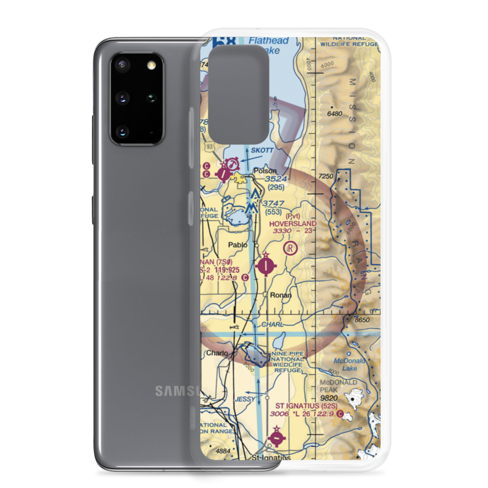 Hoversland Airport (MT19) VFR Sectional Samsung Case Samsung Galaxy S20 Plus model shown