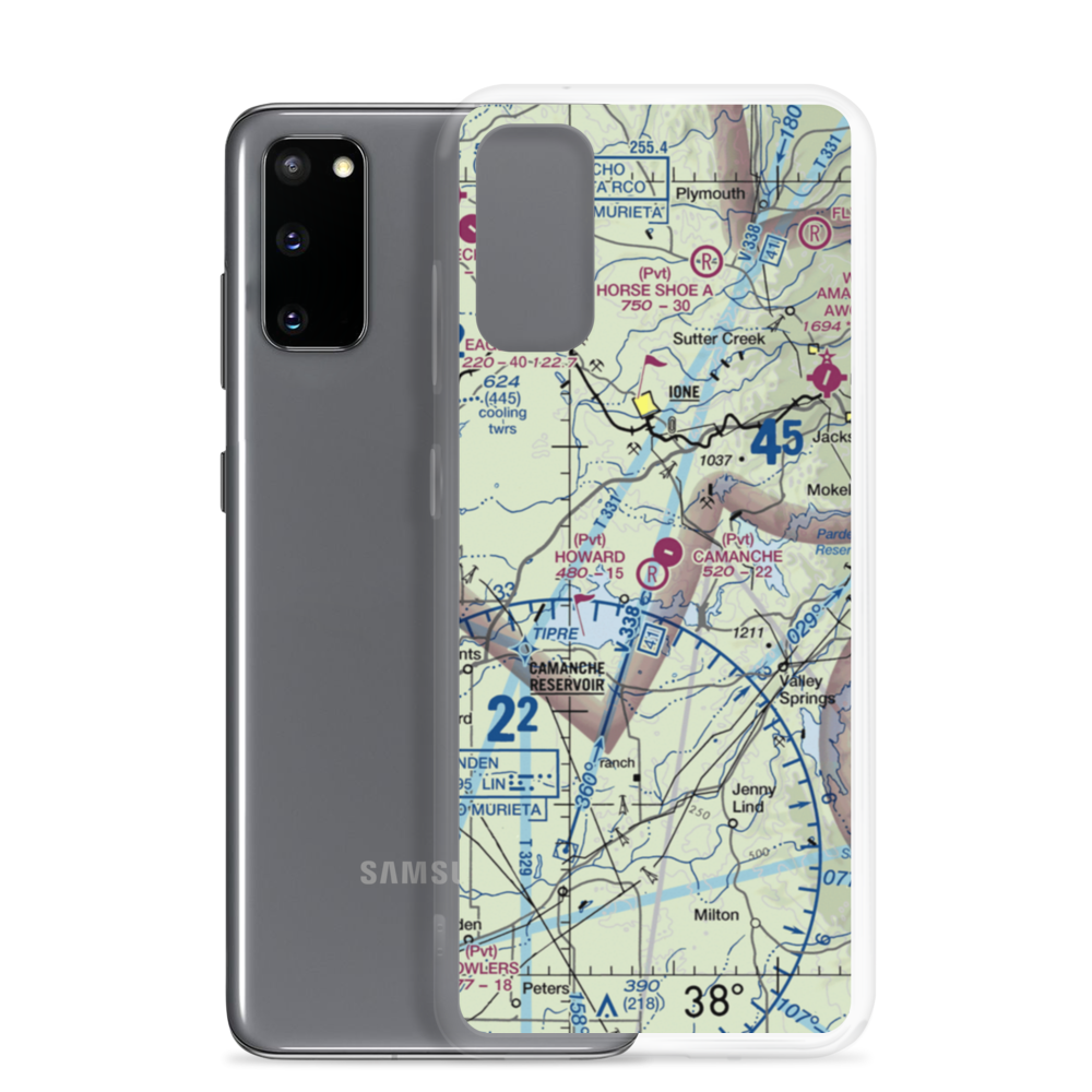 Howard /Private/ Airport (5CA8) VFR Sectional Samsung Case Samsung Galaxy S20 model shown