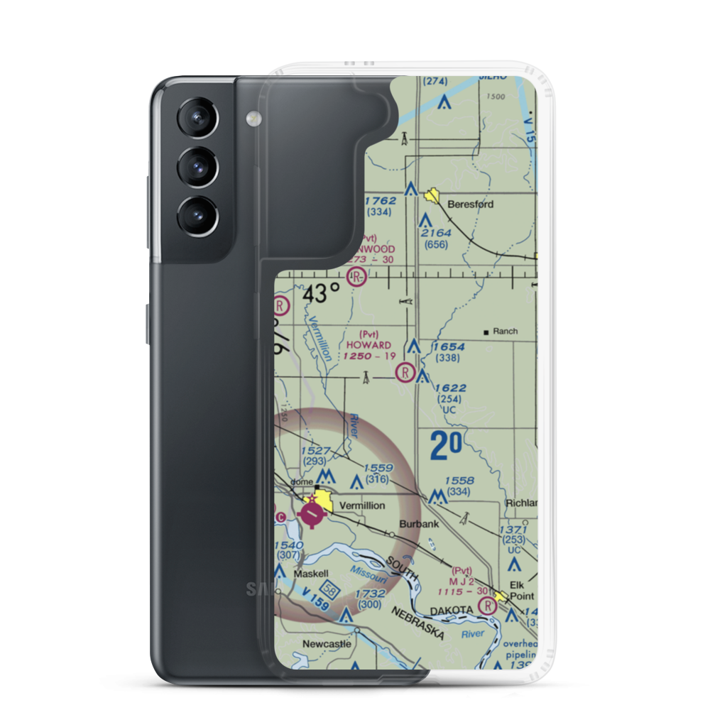 Howard Field (SD53) VFR Sectional Samsung Case Samsung Galaxy S21 model shown