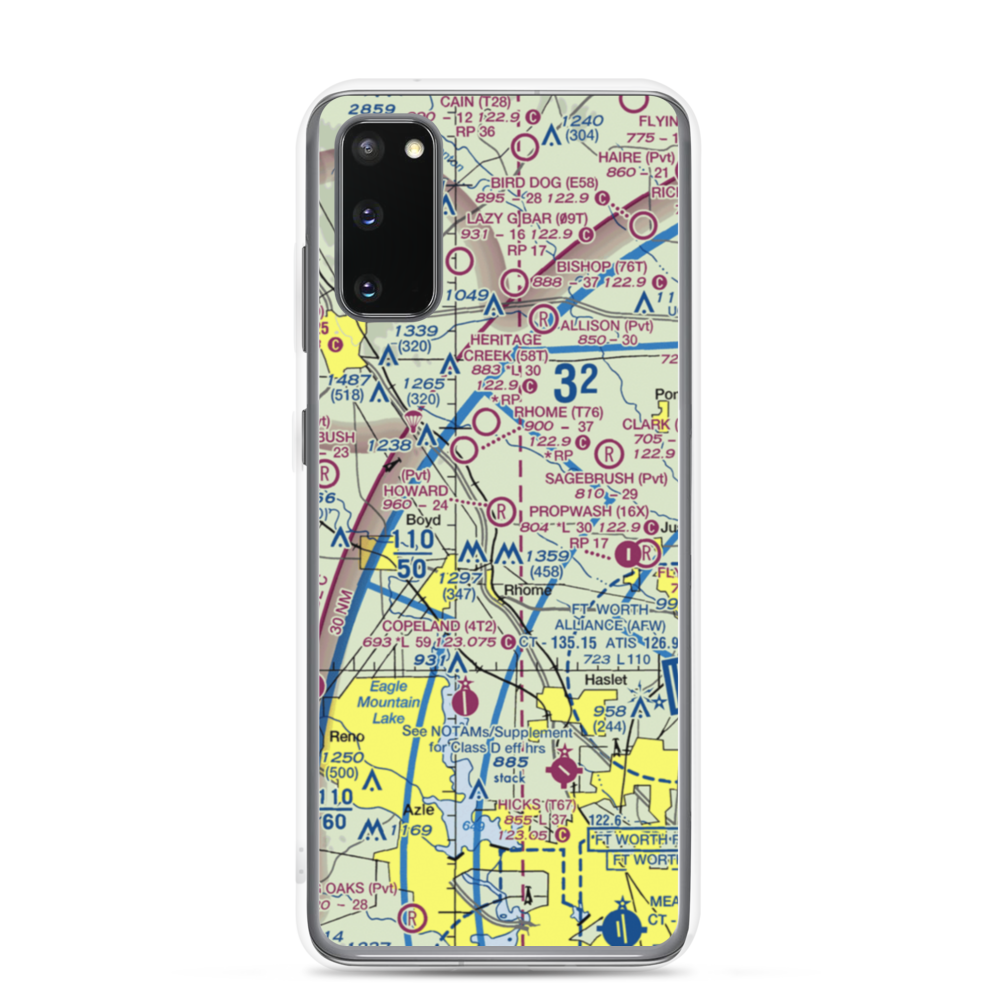 Howard Field (TA02) VFR Sectional Samsung Case Samsung Galaxy S20 model shown
