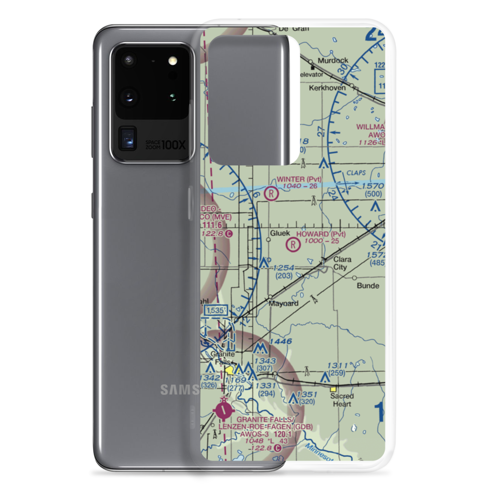 Howard's Airport (66MN) VFR Sectional Samsung Case Samsung Galaxy S20 Ultra model shown