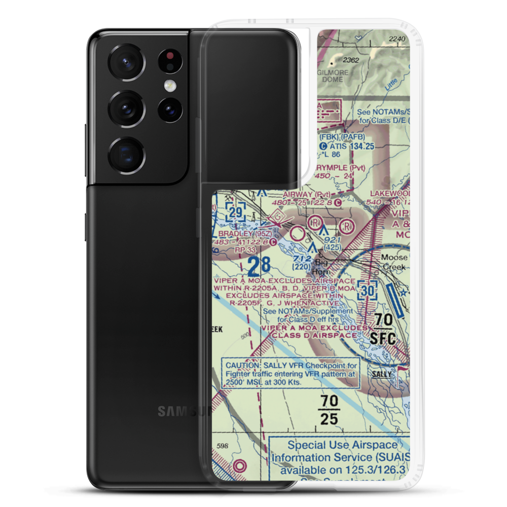 Howards Airport (5AK2) VFR Sectional Samsung Case Samsung Galaxy S21 Ultra model shown